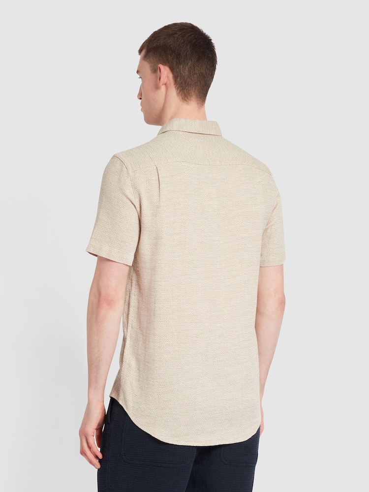 Farah Denzie Short Sleeve Jacquard Shirt - Image 2 of 4