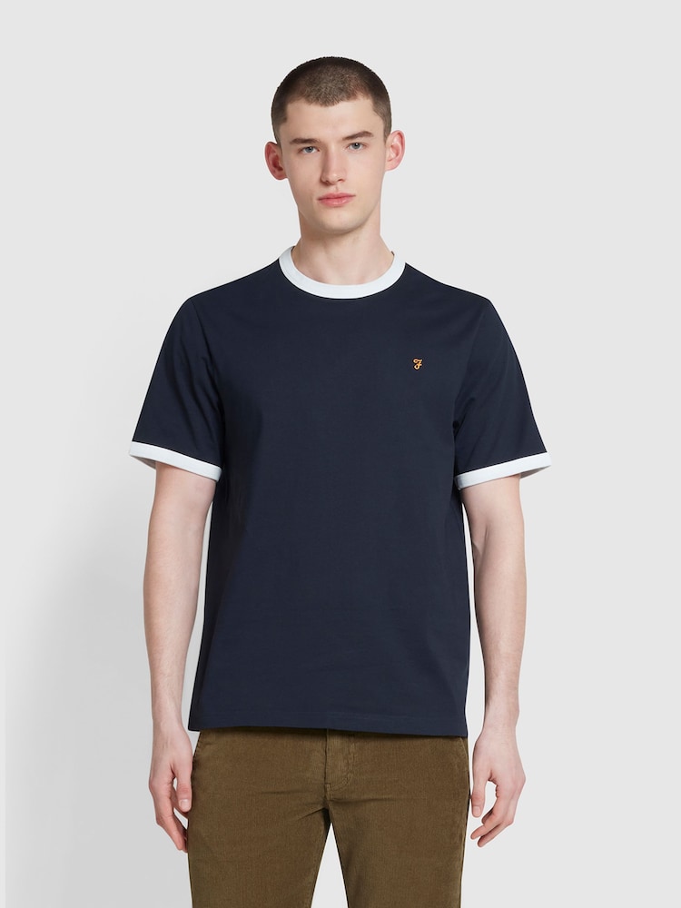 Farah Groves Ringer Short Sleeve T-Shirt - Image 1 of 5