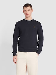 Синій хром - Farah Новий світшот Tim Crew Neck - Image 1 of 4