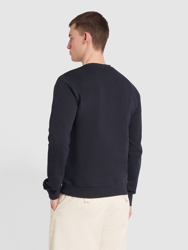 Синій хром - Farah Новий світшот Tim Crew Neck - Image 2 of 4