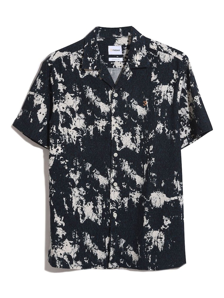 Farah Blue Gabrielle Short Sleeve Print Shirt - Image 5 of 5