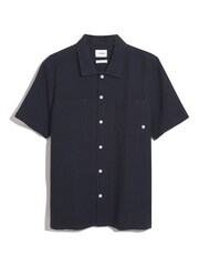 Farah Blue Astro Short Sleeve Shirt - Image 3 of 3