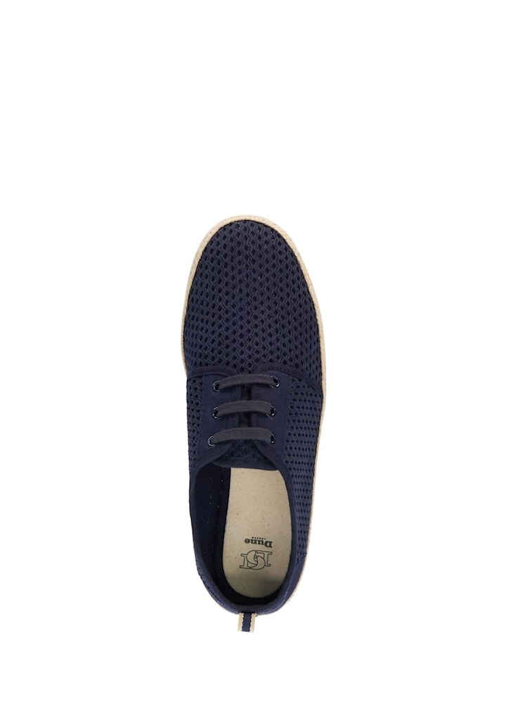 Sznurowane espadryle Dune London Founder z siateczką - Obraz 6 z 6