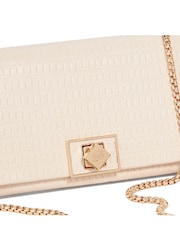 Dune London Cream Serenities Turnlock Detail Chain Bag - Image 3 of 5