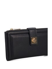 Dune London Black Klints Large Turnlock Detail Purse - Image 4 of 7