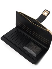 Dune London Black Klints Large Turnlock Detail Purse - Image 7 of 7