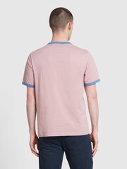 Pink - Farah Groves Ringer-T-Shirt - Bild 2 von 5