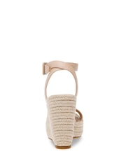 Natur - Steve Madden Upstage Ledersandalen mit Keilabsatz - Bild 4 von 4