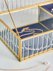 Ribbed Glass Jewellery Box - Image 3 of 4
