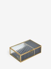 Ribbed Glass Jewellery Box - Image 4 of 4