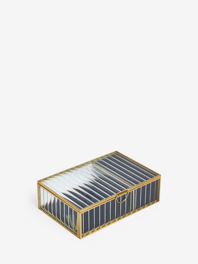 Ribbed Glass Jewellery Box - Image 4 of 4