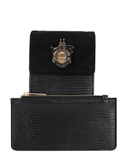 Dune London Black Saskias Bug Trim Phone Cross-Body Bag - Image 3 of 5