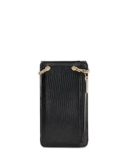 Dune London Black Saskias Bug Trim Phone Cross-Body Bag - Image 4 of 5