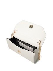 Dune London White Bellini Border Foldover Clutch - Image 5 of 6