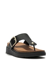 FitFlop Gen Buckle Leather Toe Post Sandals - Image 2 of 4