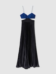 Amur Pleated Cut-Out Maxi Dress - Image 3 of 5