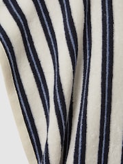 Reiss Navy Ray 4-9 yrs Hooded Towelling Poncho - Image 3 of 3