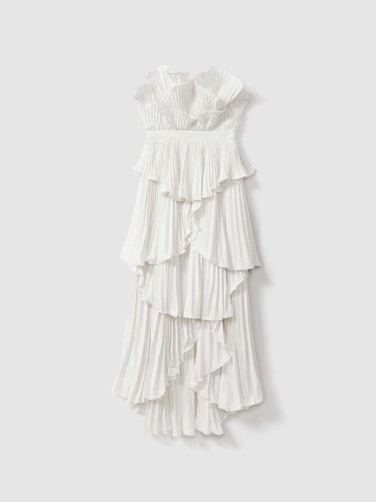 Amur Pleated Tiered Maxi Dress - Image 2 of 6