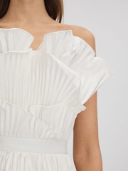 Amur Pleated Tiered Maxi Dress - Image 4 of 6