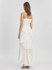 Amur Pleated Tiered Maxi Dress - Image 5 of 6