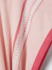 Reiss Pink Print Afar 4-9 yrs Hooded Motif Poncho - Image 3 of 3