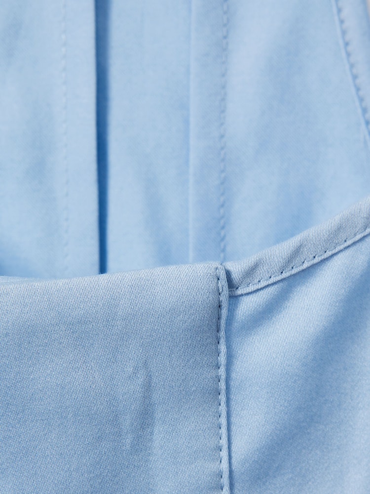 Reiss Blue Eira Relaxed Cotton Scoop Neck Vest - Image 6 of 6