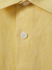 Reiss Melon Holiday 13-14 yrs Short Sleeve Linen Shirt - Image 3 of 3