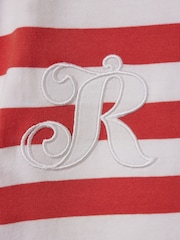 Reiss Red Imogen 9-13 yrs Cotton Striped Sleeveless Vest - Image 4 of 4