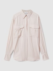 Reiss Nude Isador Lyocell Button Through Shirt - Image 2 of 5