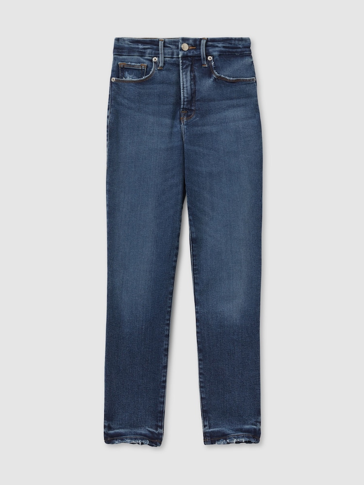 Good American Mid Rise Raw Hem Skinny jeans - Image 1 of 2