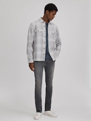 Paige Cotton Checked Overshirt - Image 3 of 6
