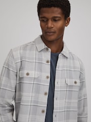 Paige Cotton Checked Overshirt - Image 4 of 6