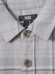 Paige Cotton Checked Overshirt - Image 6 of 6