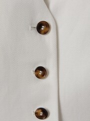 Reiss White Lori Viscose Linen Single Breasted Suit Waistcoat - Image 6 of 6