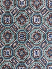 Reiss Sea Green Assisi Silk Medallion Print Tie - Image 5 of 5