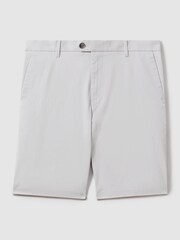 Reiss Ice Grey Wicket Modern Fit Cotton Blend Chino Shorts - Image 2 of 6