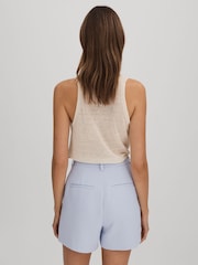Good American Blue Good American Tailored Shorts - Image 4 of 5