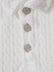 Reiss White Iggy Towelling Polo Shirt - Image 4 of 4