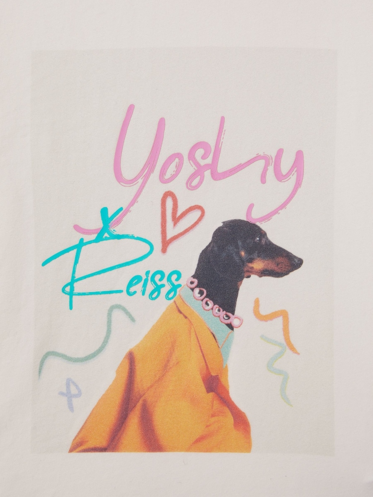 Reiss Multi Yoshy 4-9 yrs Cotton Print T-Shirt - Image 4 of 4 Reiss Multi Yoshy 4-9 yrs Cotton Print T-Shirt - Image 4 of 4