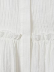 Reiss Ivory Matty 9-13 yrs Puff Sleeve Peplum Top - Image 4 of 4
