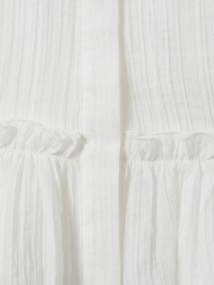 Reiss Ivory Matty 9-13 yrs Puff Sleeve Peplum Top - Image 4 of 4