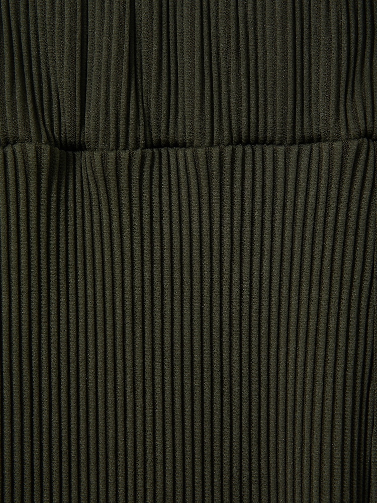 Reiss Green Cyrus Ribbed Elasticated Waist Trousers - Image 5 of 5
