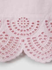 Reiss Pink Sophie 9-13 yrs Cotton Broderie Top Co-Ord - Image 3 of 4