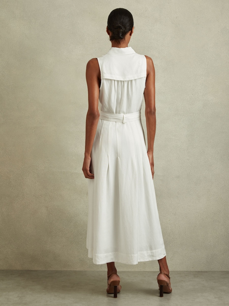 a line wedding dress simple Off-Shoulder Sleeveless Pleated Sleek A-Line Simple Wedding Dress – Loveiss main image 1