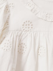 Reiss Ivory Laverne 4-9 yrs Cotton Broderie Blouse - Image 4 of 4