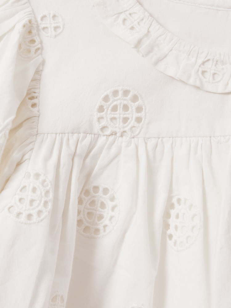 Reiss Ivory Laverne 4-9 yrs Cotton Broderie Blouse - Image 4 of 4 Reiss Ivory Laverne 4-9 yrs Cotton Broderie Blouse - Image 4 of 4