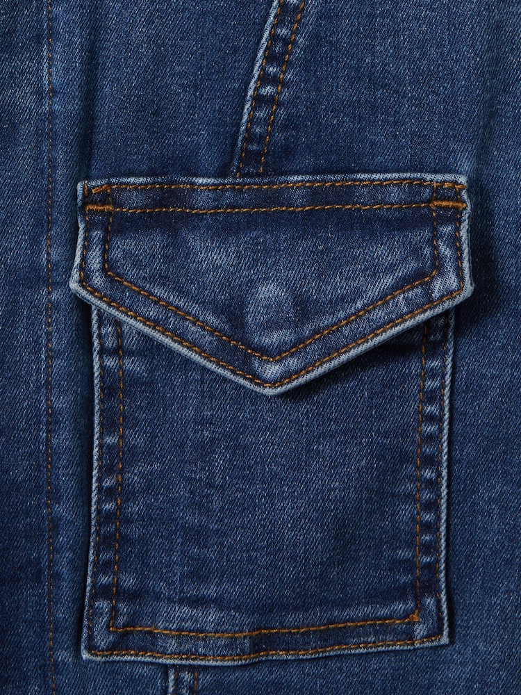 Good American Indigo Good American Denim Mini Dress - Image 2 of 5