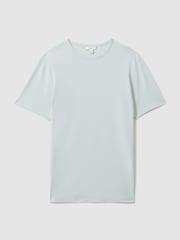 Reiss Mint Melrose Cotton Crew Neck T-Shirt - Image 2 of 6