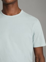 Reiss Mint Melrose Cotton Crew Neck T-Shirt - Image 4 of 6