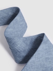 Melange denim - Corbata de lino Vitali de Reiss - Imagen 3 de 5